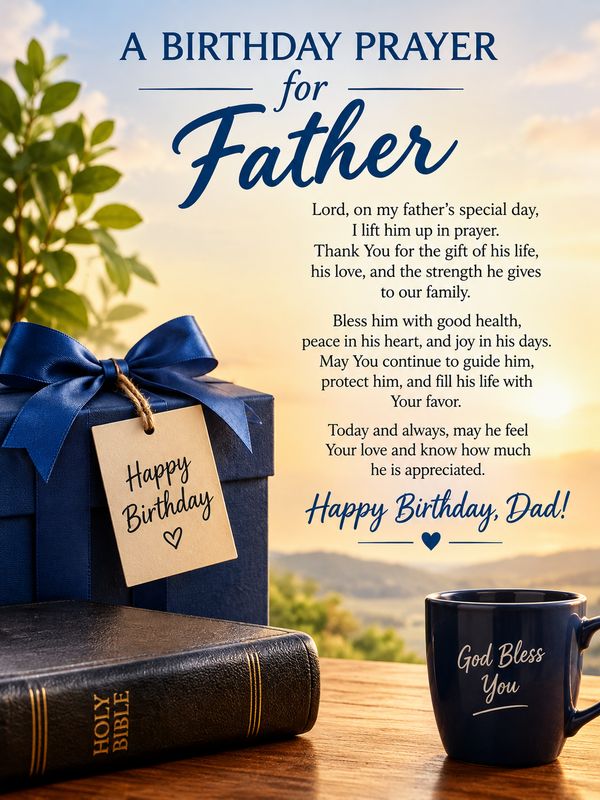 A Birthday Prayer for Father
