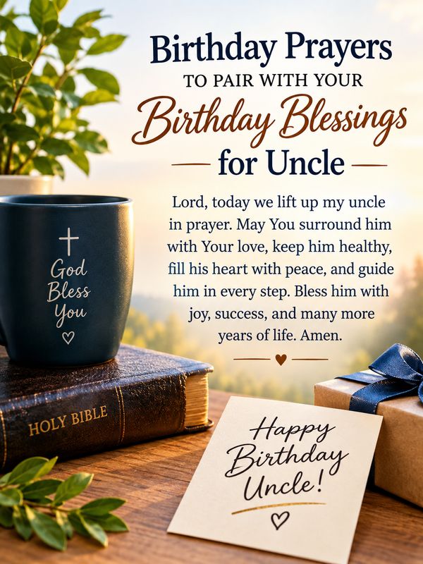 Birthday Prayers to Pair with Your Birthday Blessings for Uncle