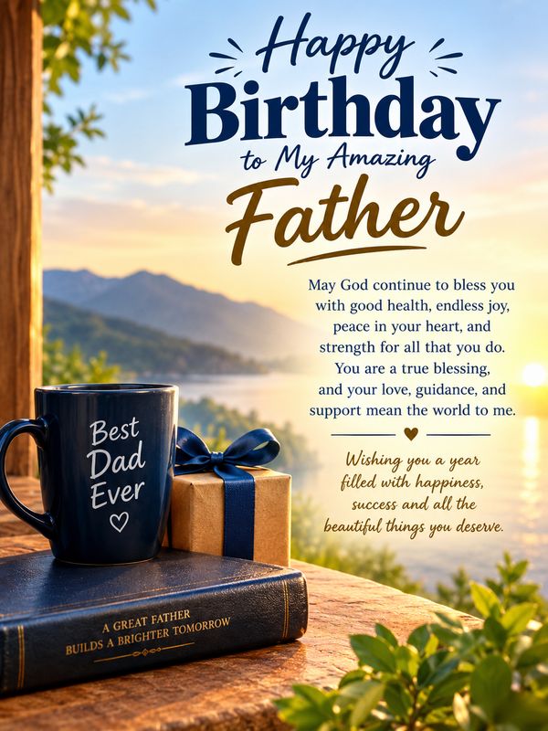 Inspirational Birthday Blessings for Father