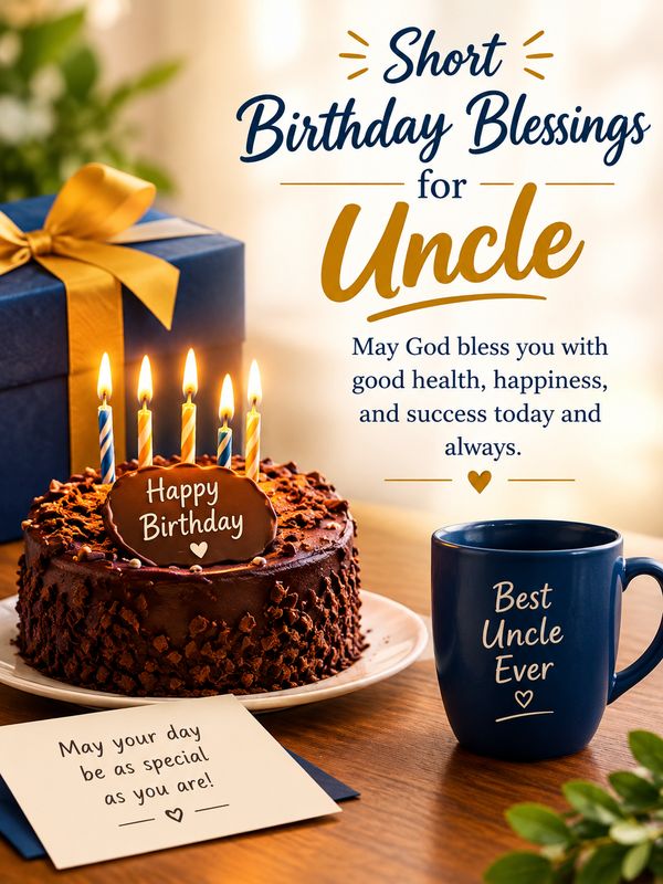 Short Birthday Blessings for Uncle